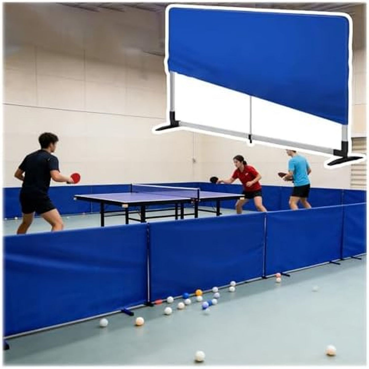 Barrière de tennis de table - pliable, 100 cm