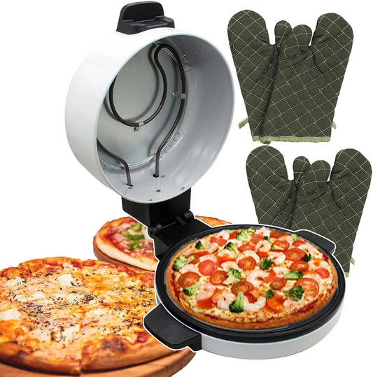 Machine à pain 2/Gants, 11,8 pouces, 2000 W, machine à faire du pain, pizza, professionnel, Four À Pizza Professionnel pour Usage Commercial 2000w